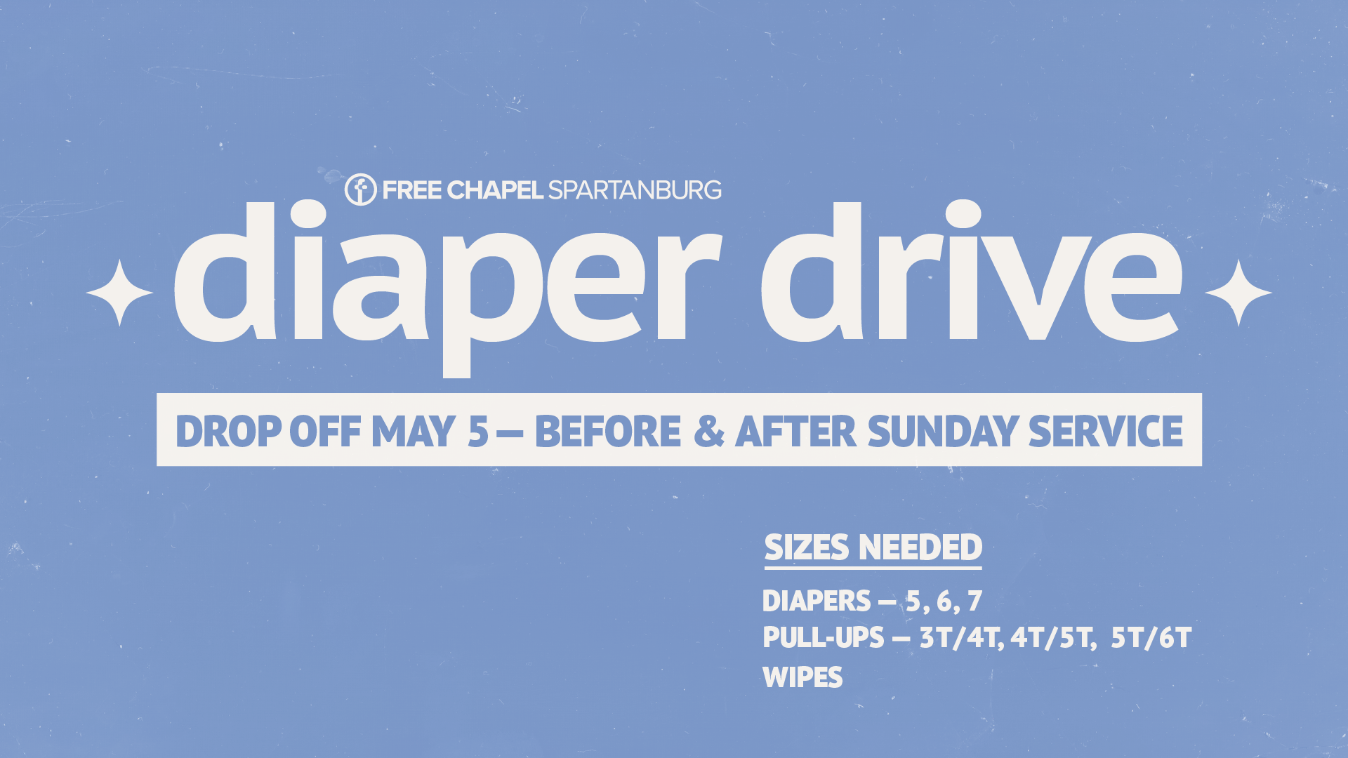 Diaper Drive at the Spartanburg campus
