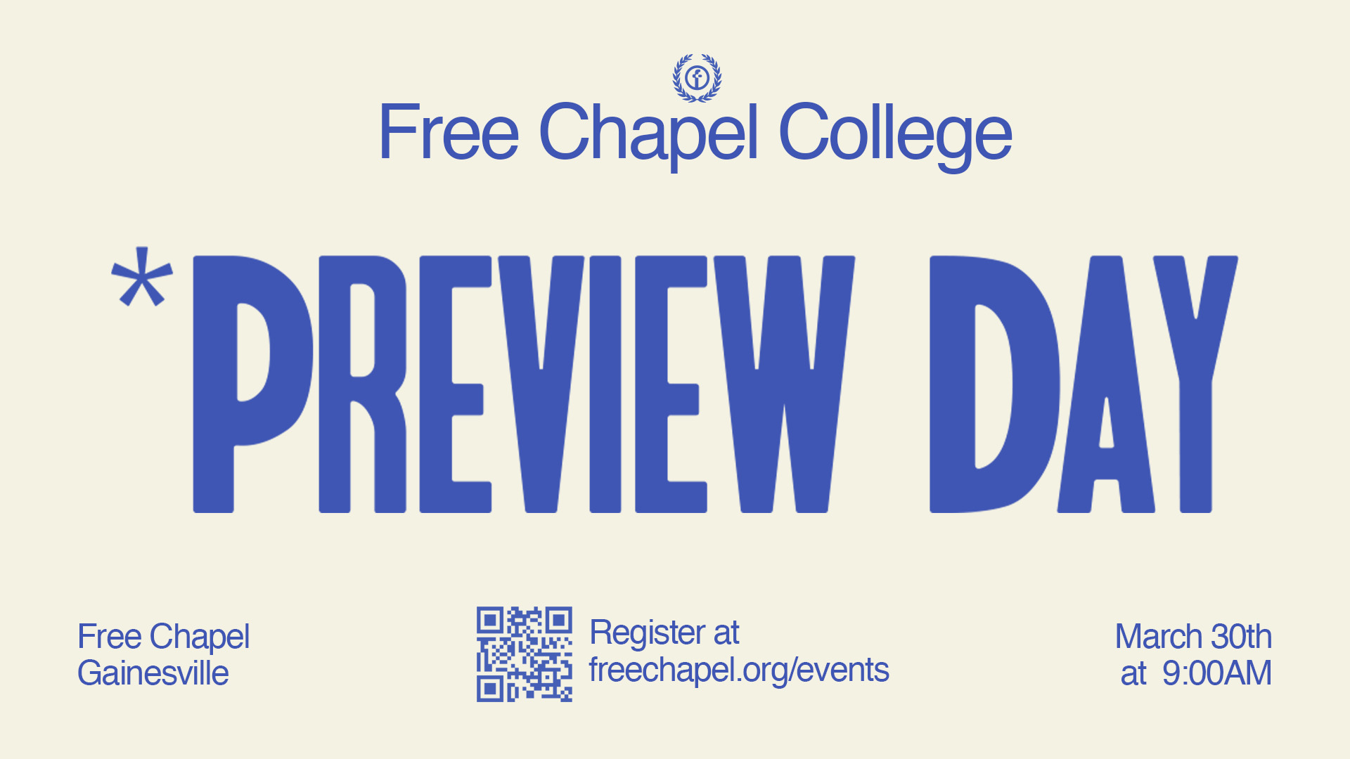 Free Chapel College Preview Day at the Braselton campus