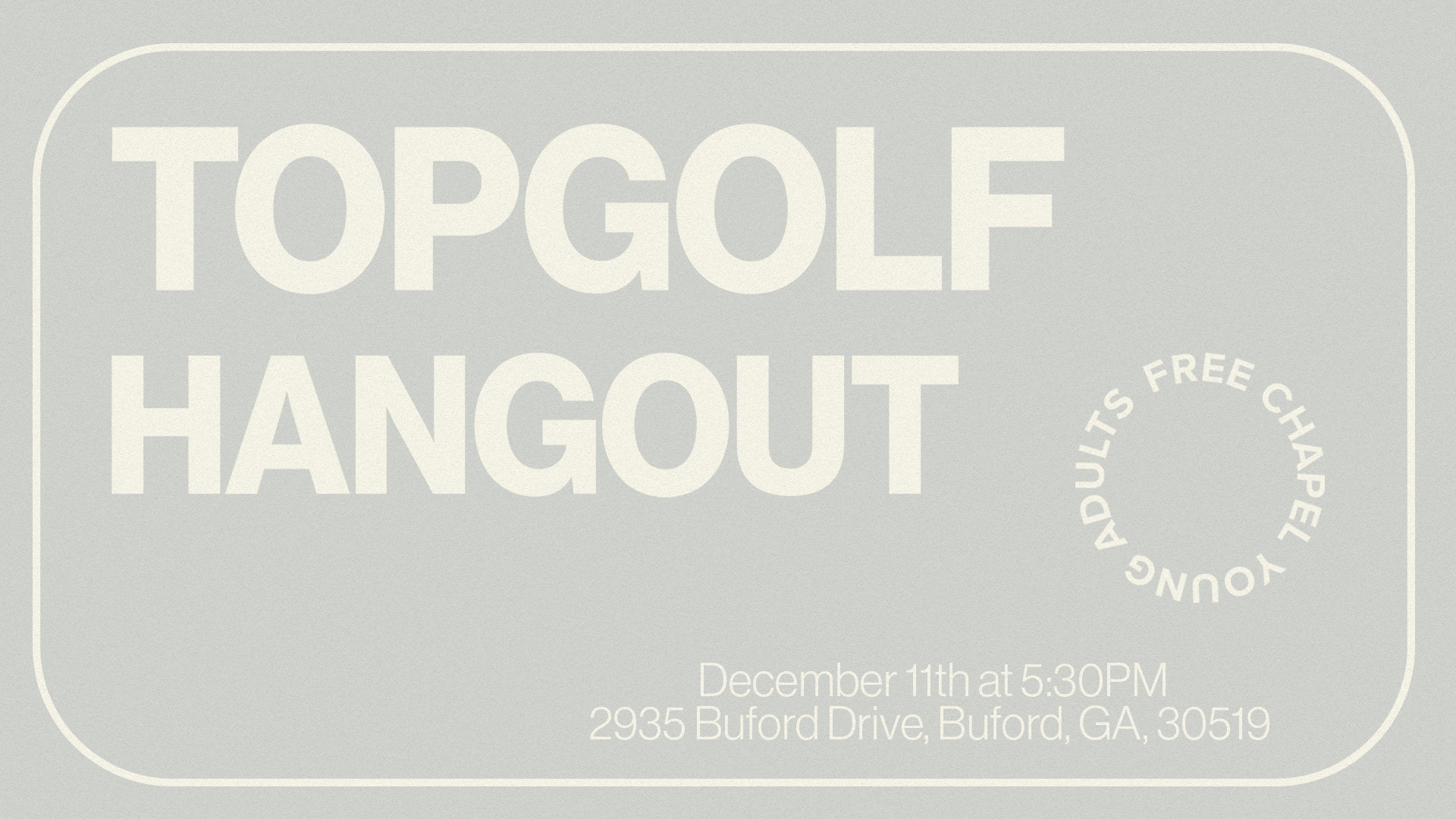 FCYA: Topgolf Hangout at the Braselton campus
