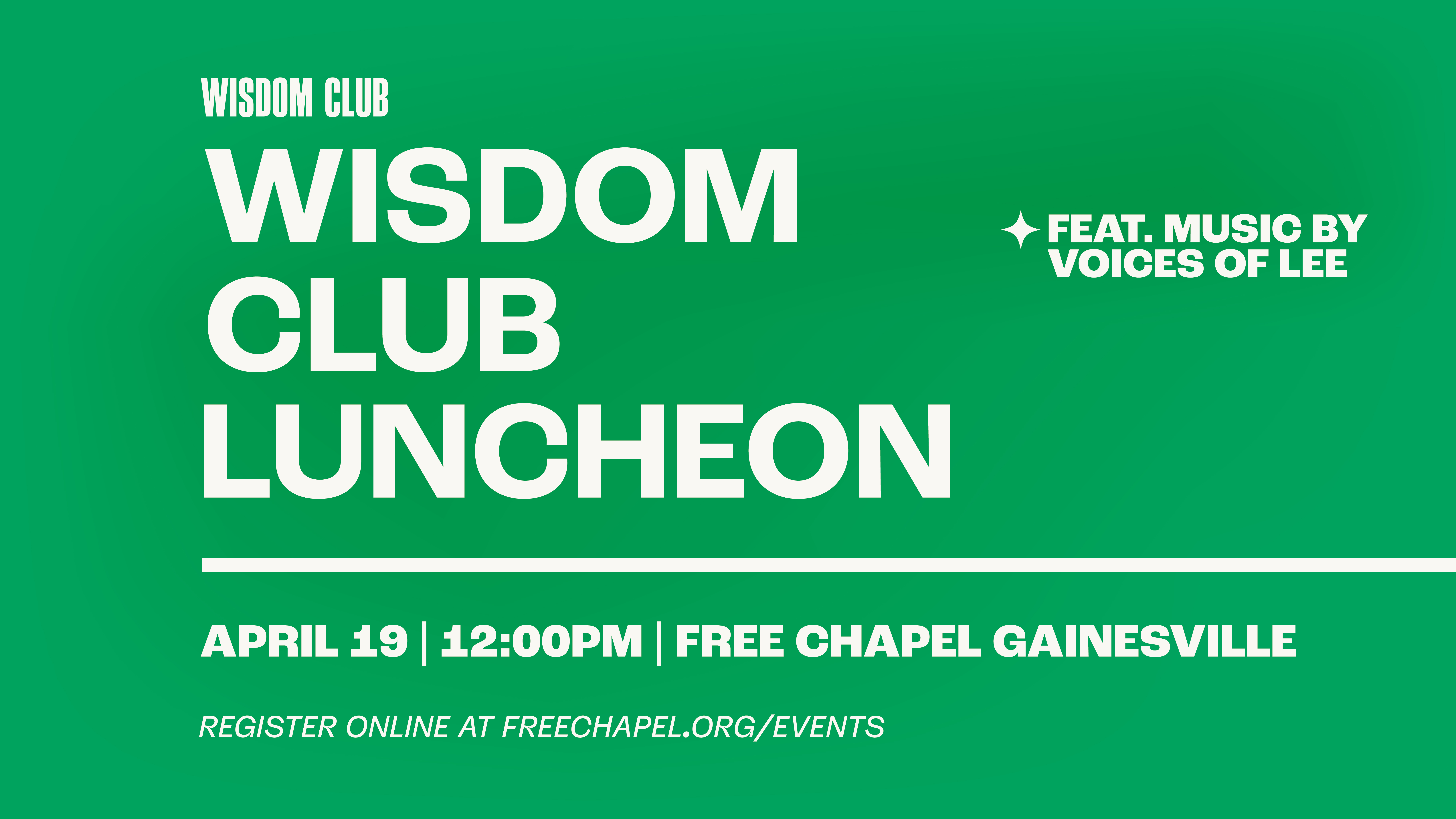Wisdom Club Luncheon  at the Midtown campus