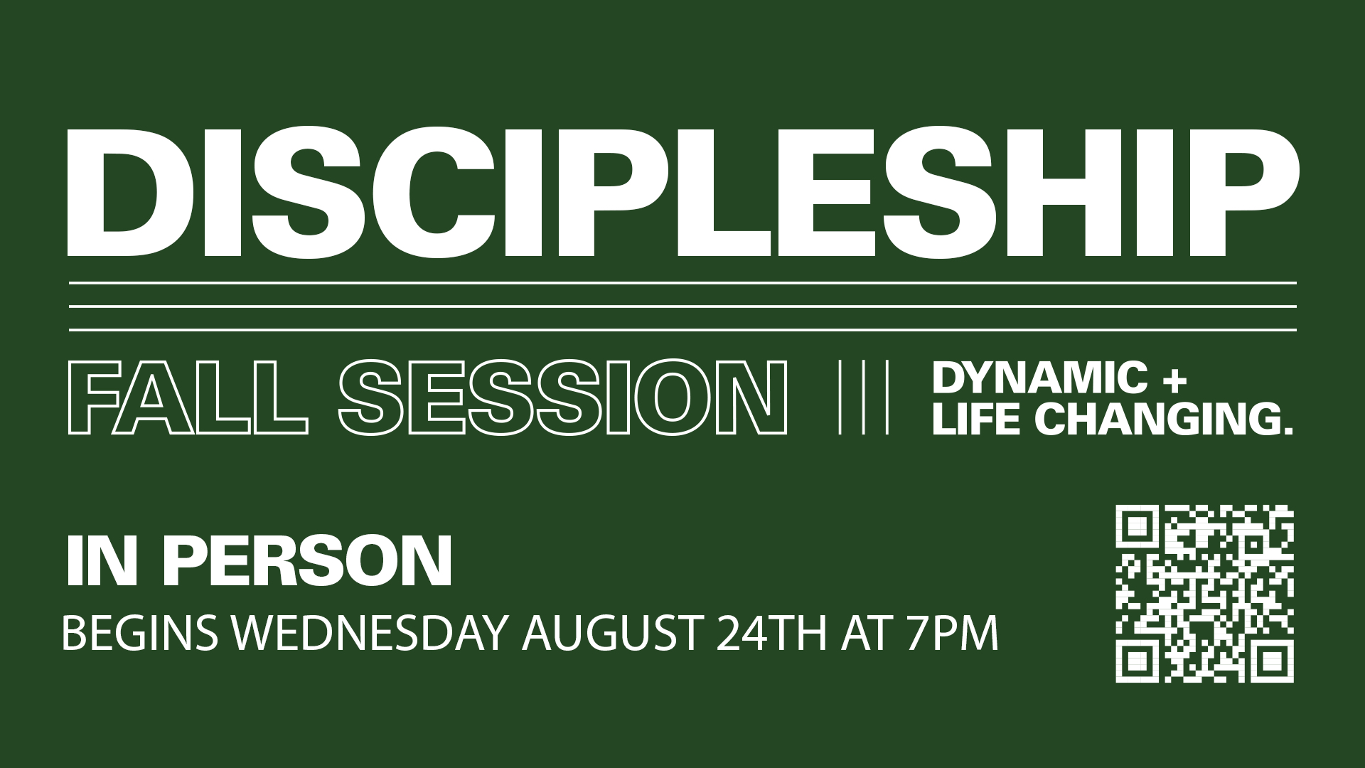 School of Discipleship - Fall Session at the Midtown campus