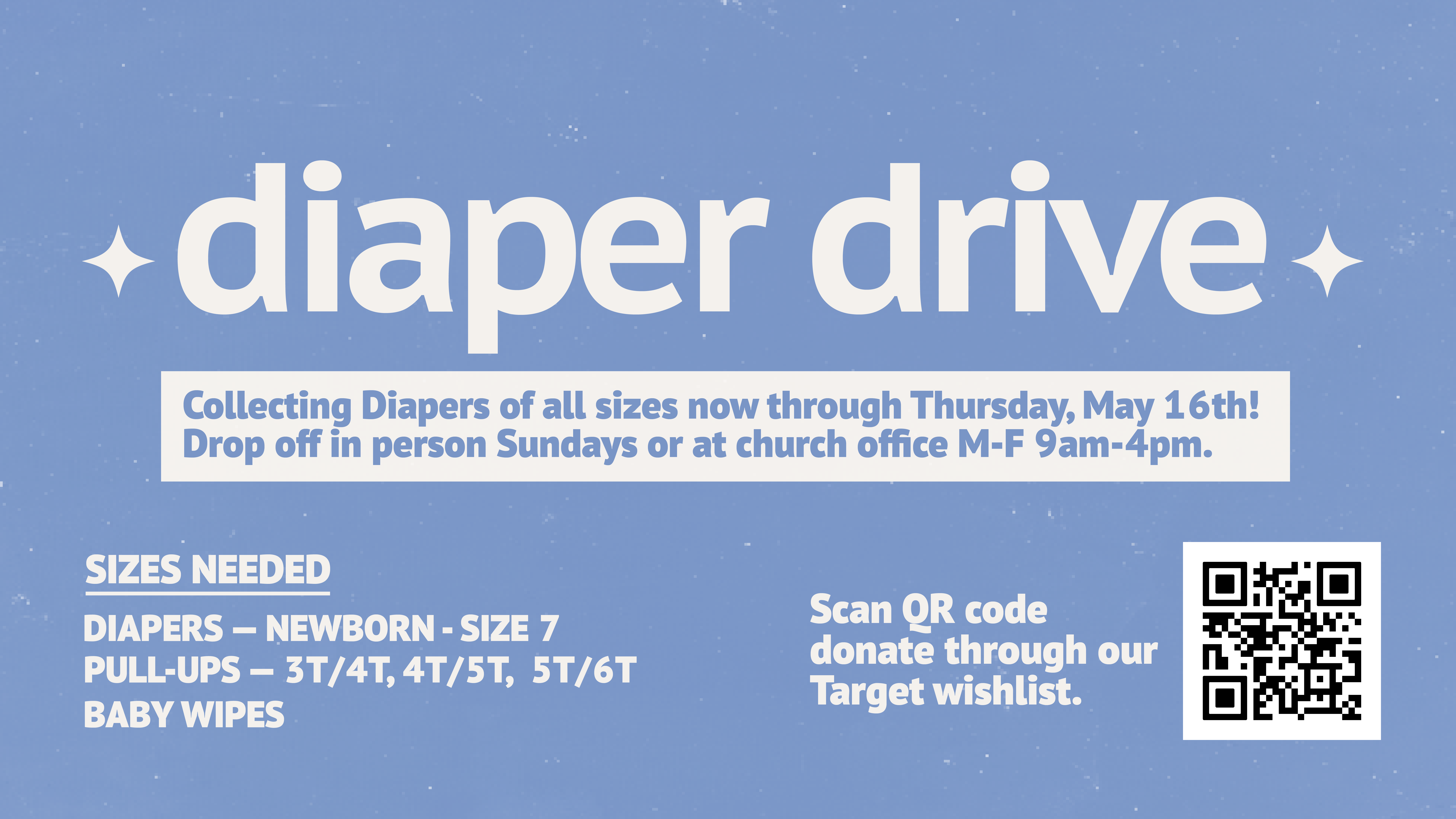 DIAPER DRIVE at the Orange County campus