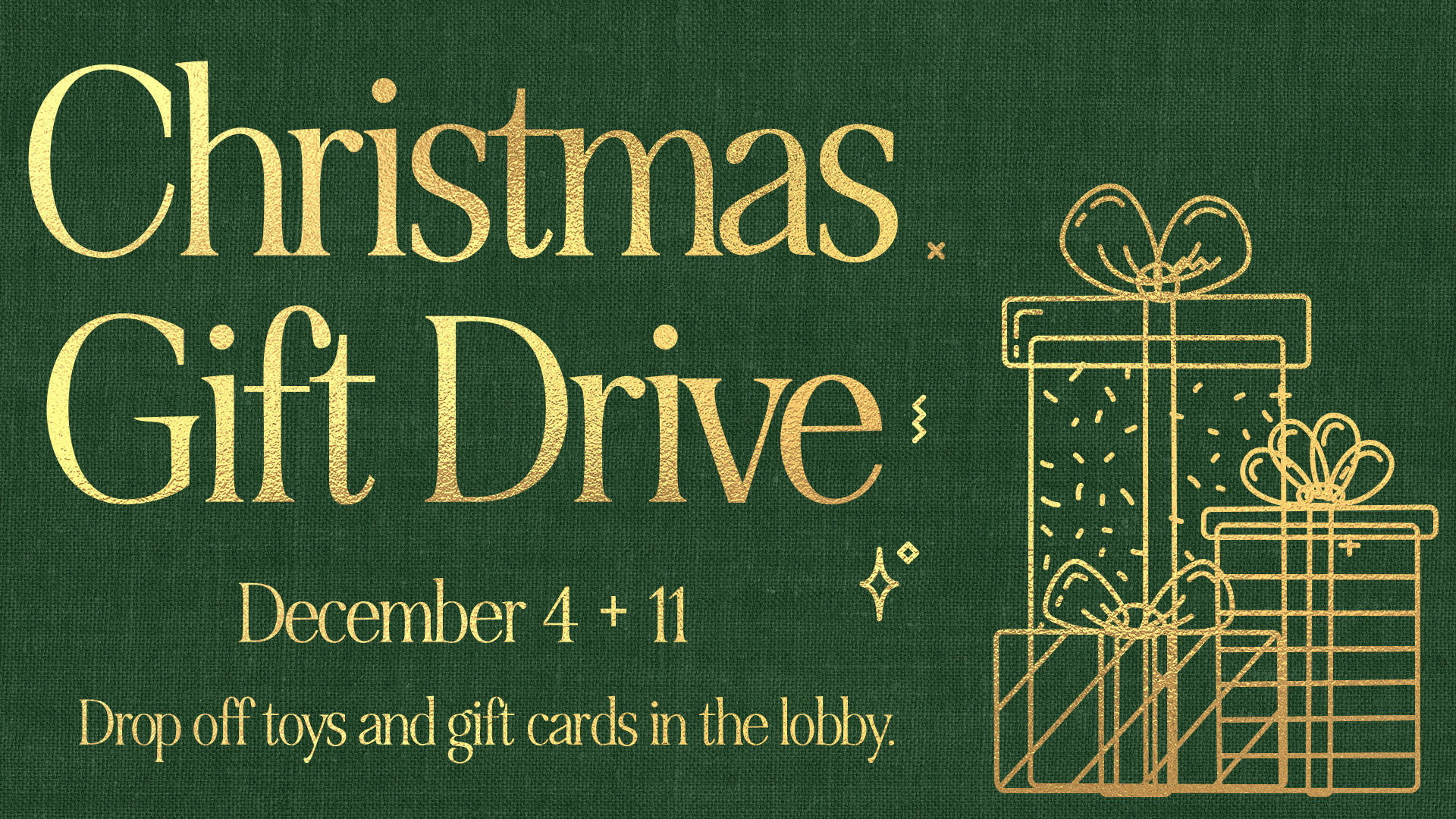 Christmas Gift Drive at the Spartanburg campus